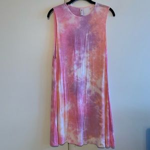 tie dye dress american apparel